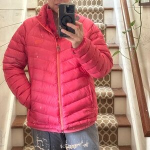 North Face Down Jacket XL Poppy Red